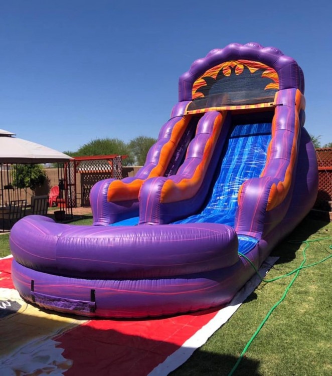 18ft Purple Marble Slide